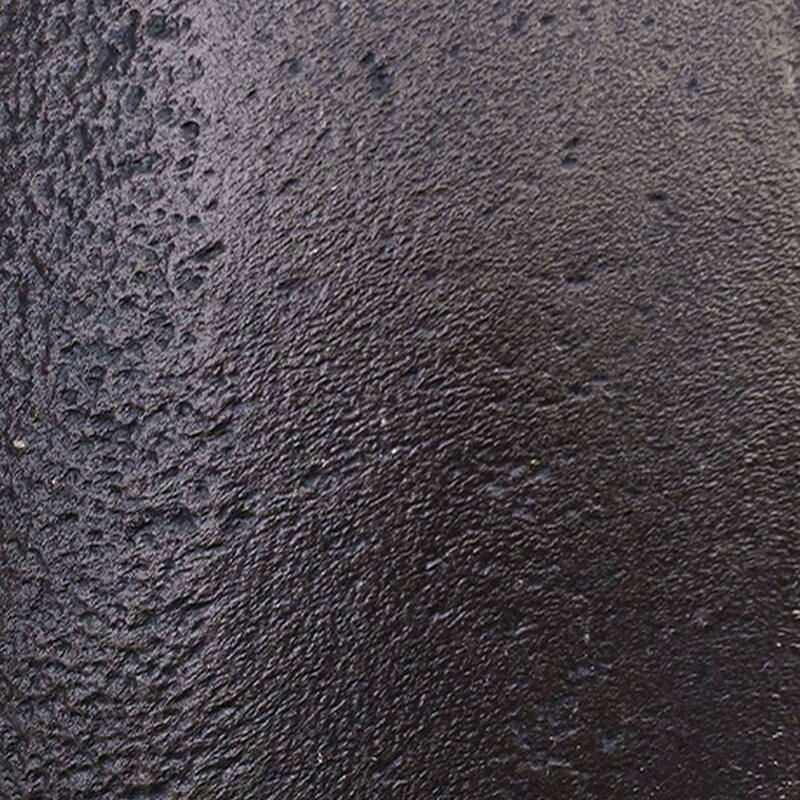 Dalie Sculpture, Round Metal Accent Tabletop Size, 14 Inch, Black