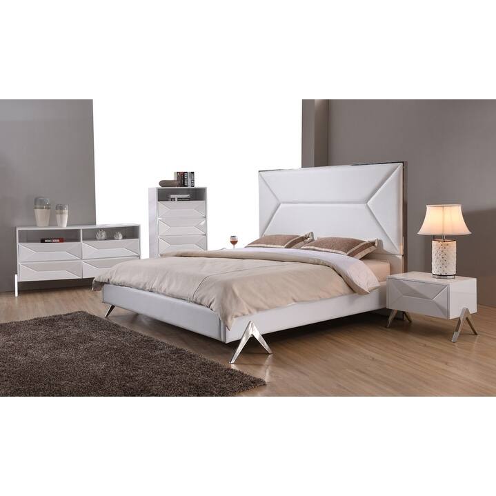 Modrest Candid Modern White Bedroom Set