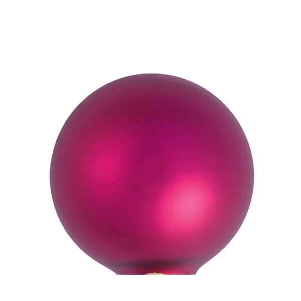 28ct Red Glass Matte Christmas Ball Ornaments 2 (50mm)