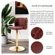 preview thumbnail 32 of 76, Upholstered Adjusatble Swivel Bar Stools Set of 2