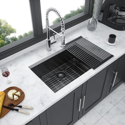 Undermount Single Bowl Kitchen Sink with 9 Inch Deep