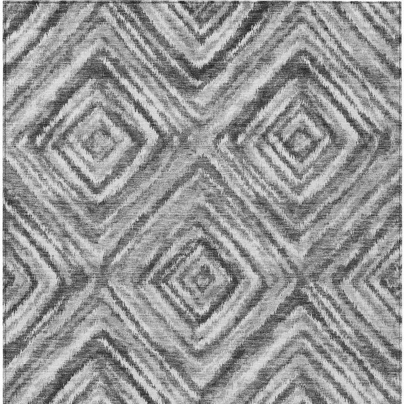 HomeRoots Geometric Transitional Rectangle Outdoor Rug