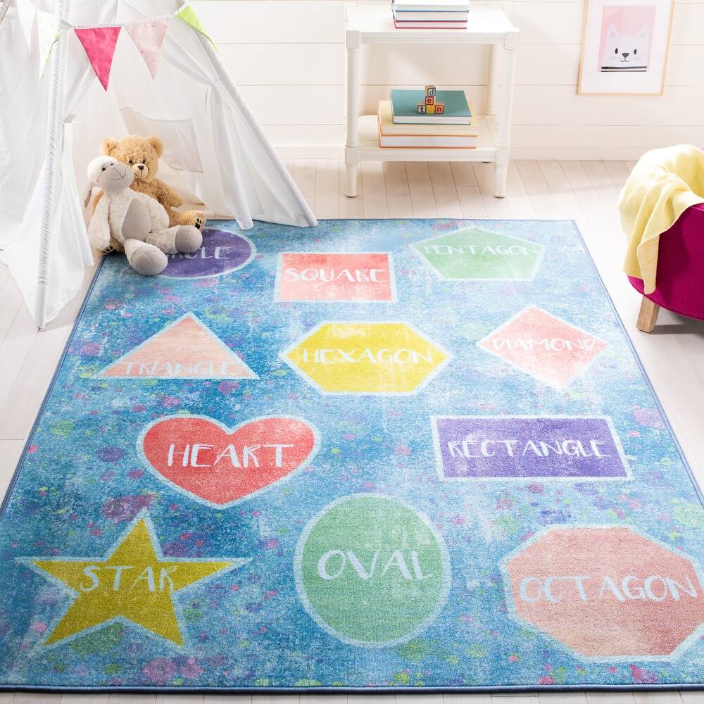 SAFAVIEH Kids Playhouse Machine Washable Slip Resistant Mirbana Neighborhood Road Rug