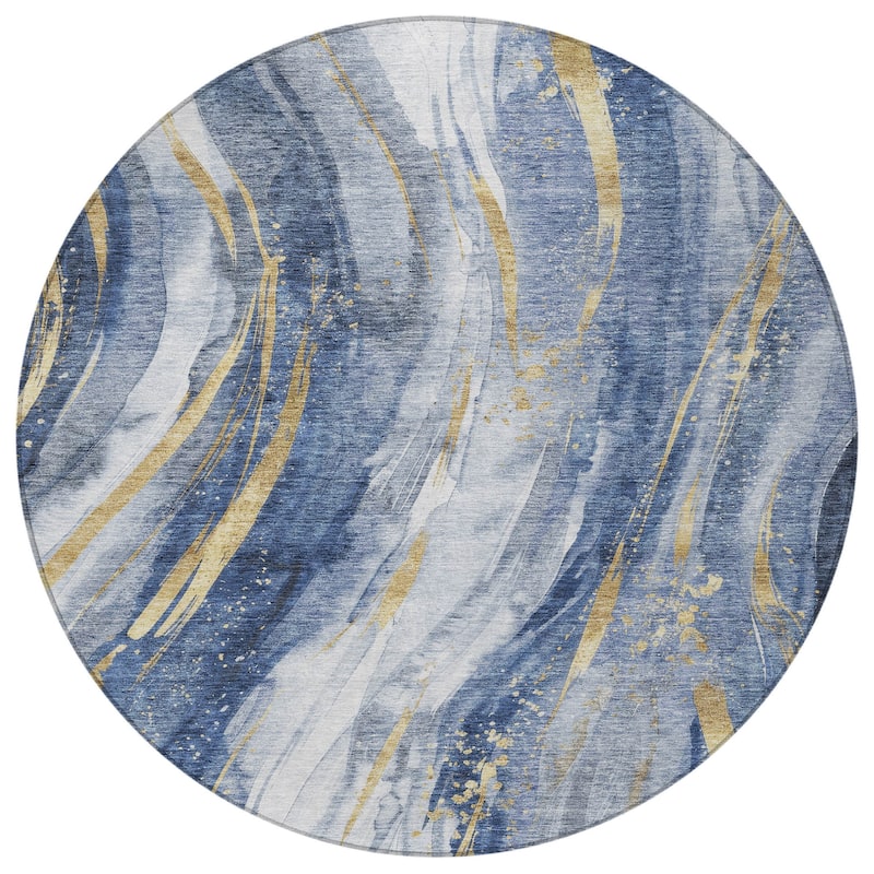 HomeRoots Abstract Transitional Rectangle Outdoor Rug