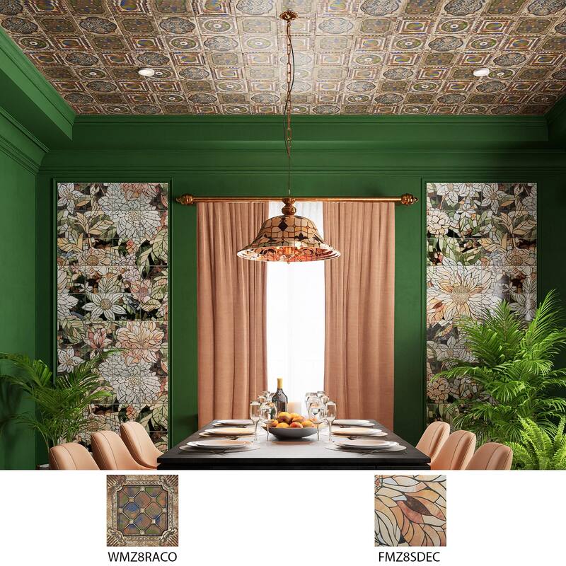 Merola Tile Ritz Anticatto Color 7-7/8" x 7-7/8" Ceramic Wall Tile