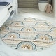 preview thumbnail 43 of 43, Mod-Tod Hailey Kids Rainbow Print Shag Berber Area Rug