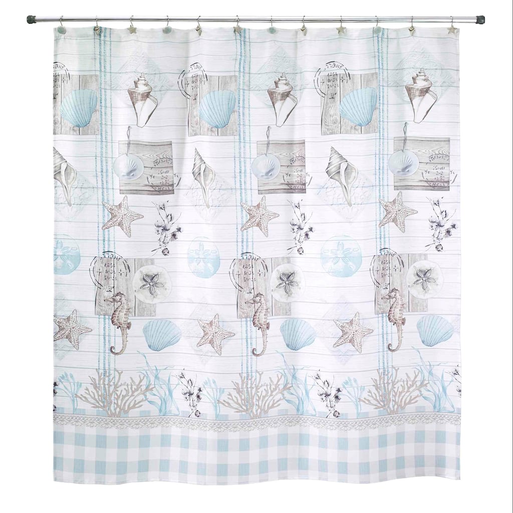Avanti Linens Farmhouse Shell Shower Curtain