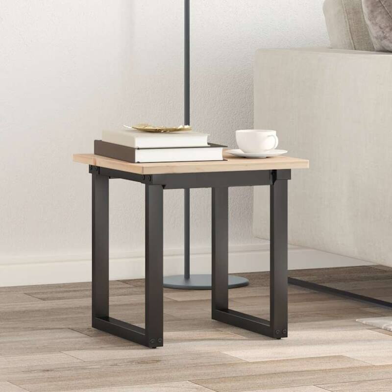 vidaXL Table Top Natural wood color Solid pine wood 15.7x15.7 in - 15.7 x 15.7 x 0.7 in