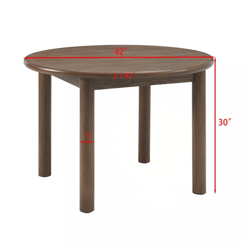 42" Round Dining Table for 4 Person