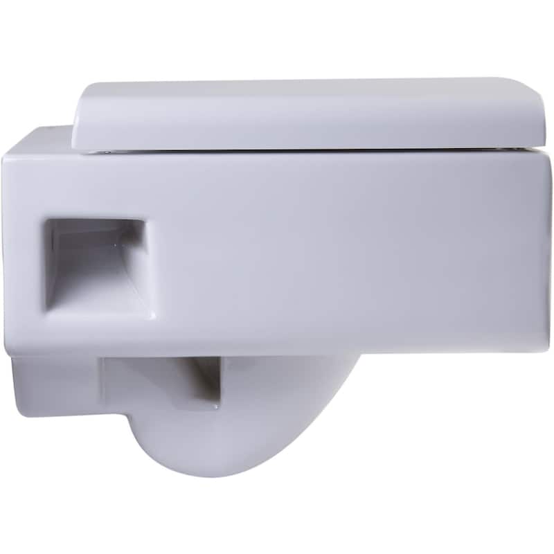 Eago Elongated Closed-Front Toilet Seat with Soft Close Hinges