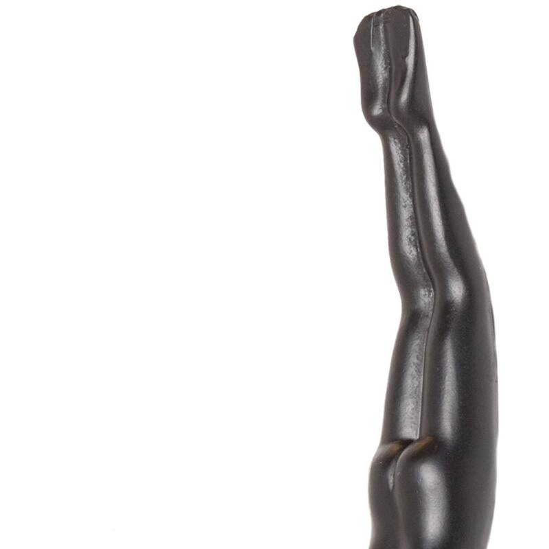 HomeRoots 7" Black Diver Resin Wall Decor