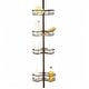 preview thumbnail 22 of 40, Utopia Alley Tension Pole Shower Caddy Corner Organizer, Adjustable with 4 Removable Baskets, 60 to 97 Inch Oil Rubbed Bronze