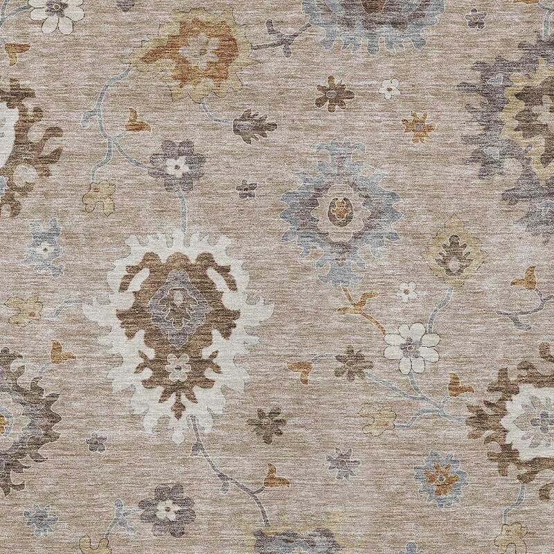 HomeRoots Floral Traditional Rectangle Outdoor Rug