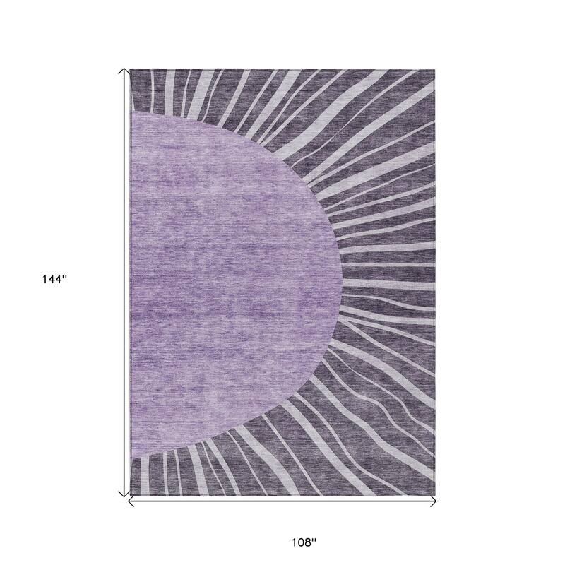 HomeRoots Abstract Transitional Rectangle Outdoor Rug