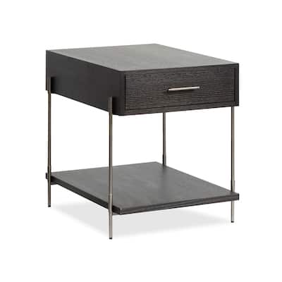 Magnussen Home Spencer Dark Briarsmoke Rectangular End Table - 20''W x 26''D x 24''H