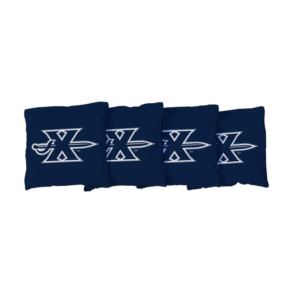 Xavier University Musketeers Navy Cornhole Bags