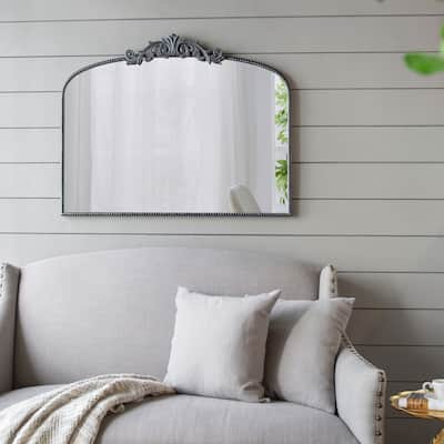 40" x 31" Classic Design Large Arch Mirror and Baroque Inspired Frame