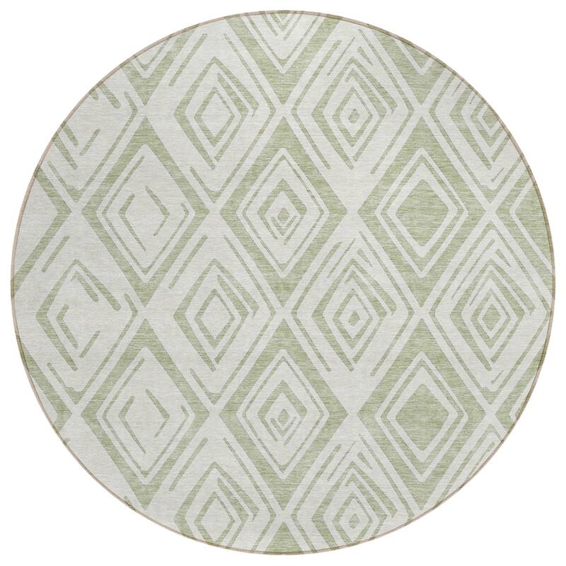 Machine Washable Indoor/ Outdoor Chantille Ombre Diamonds Rug