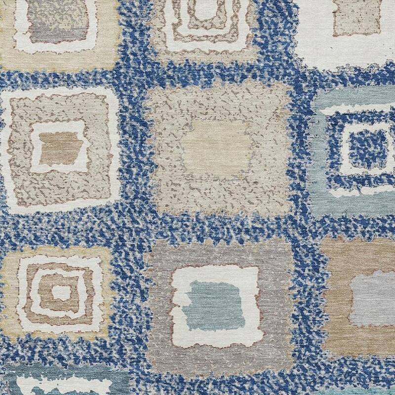 HomeRoots Geometric Transitional Rectangle Outdoor Rug