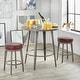preview thumbnail 4 of 15, angelo:HOME Linden Swivel Barstool (Set of 2)