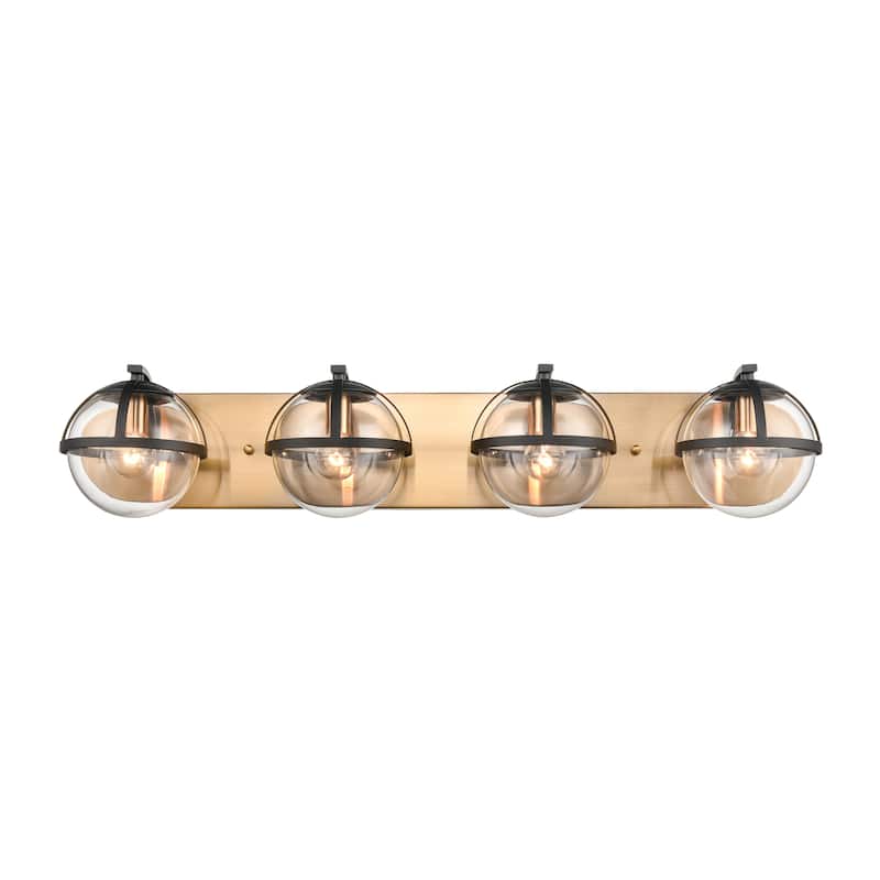 Elk Home Davenay Multiple Finishes With Clear Glass 2 Light Vanity Light - 31'' - Satin Brass