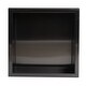 preview thumbnail 8 of 7, ALFI brand 12" x 12" Brushed Black PVD Stainless Steel Square Single Shelf Shower Niche