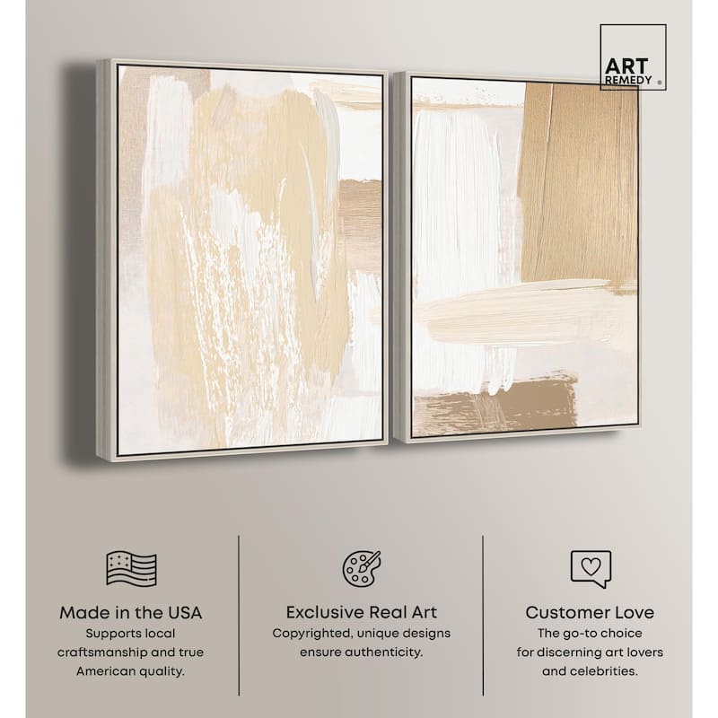 Tactile Textures II Canvas Set of 2 by Art Remedy
