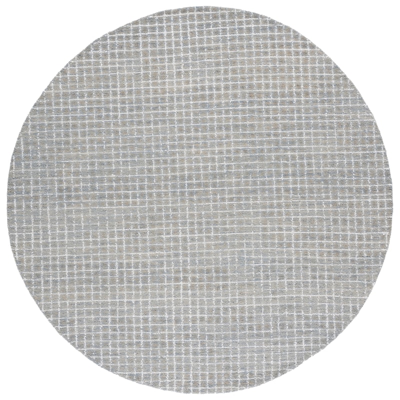 SAFAVIEH Handmade Abstract Germinia Contemporary Rug - 6' Round - Ivory/Sage