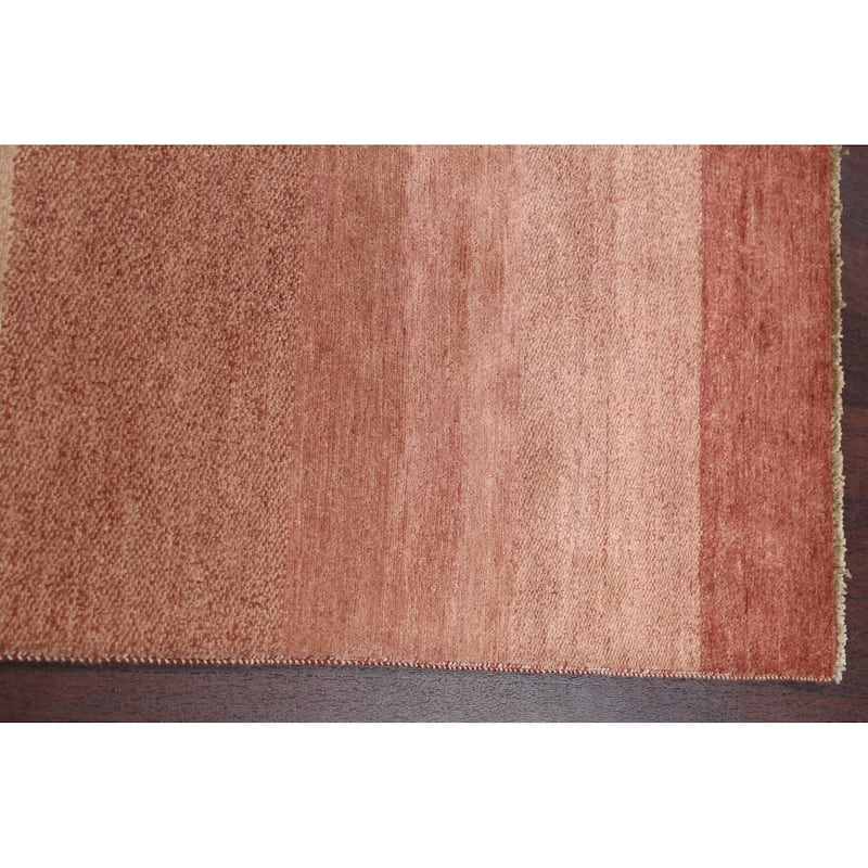 Modern Oriental Gabbeh Kashkoli Runner Rug Wool Hand-knotted - 2'7" x 15'3"