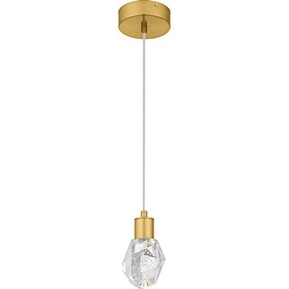Skye Integrated LED Brushed Gold Mini Pendant