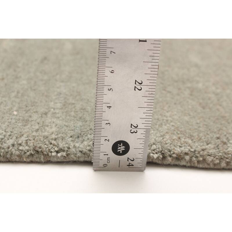 ECARPETGALLERY Hand-knotted Opulence Grey Wool Rug - 3'1 x 11'7