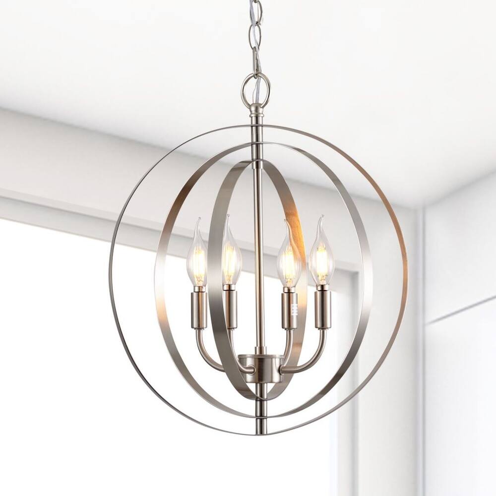 Geometric 4 Light 18" Industrial Pendant Light