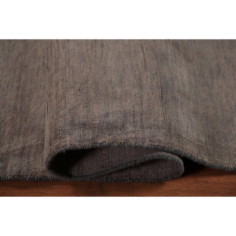 Gabbeh Modern Area Rug Hand-Knotted Contemporary Wool Carpet - 6'11" x 9'7"