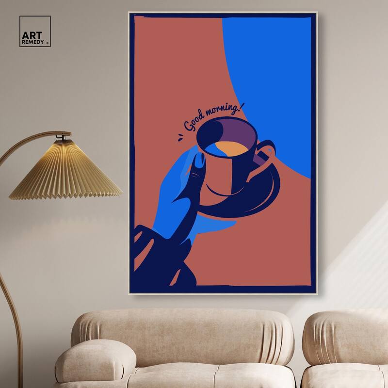 Good Morning Deco Canvas by Art Remedy