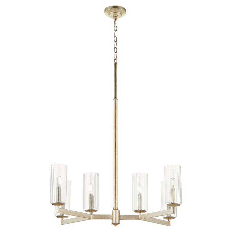 Quorum International 674-6 Merrick 6 Light 28" Wide Linear Chandelier