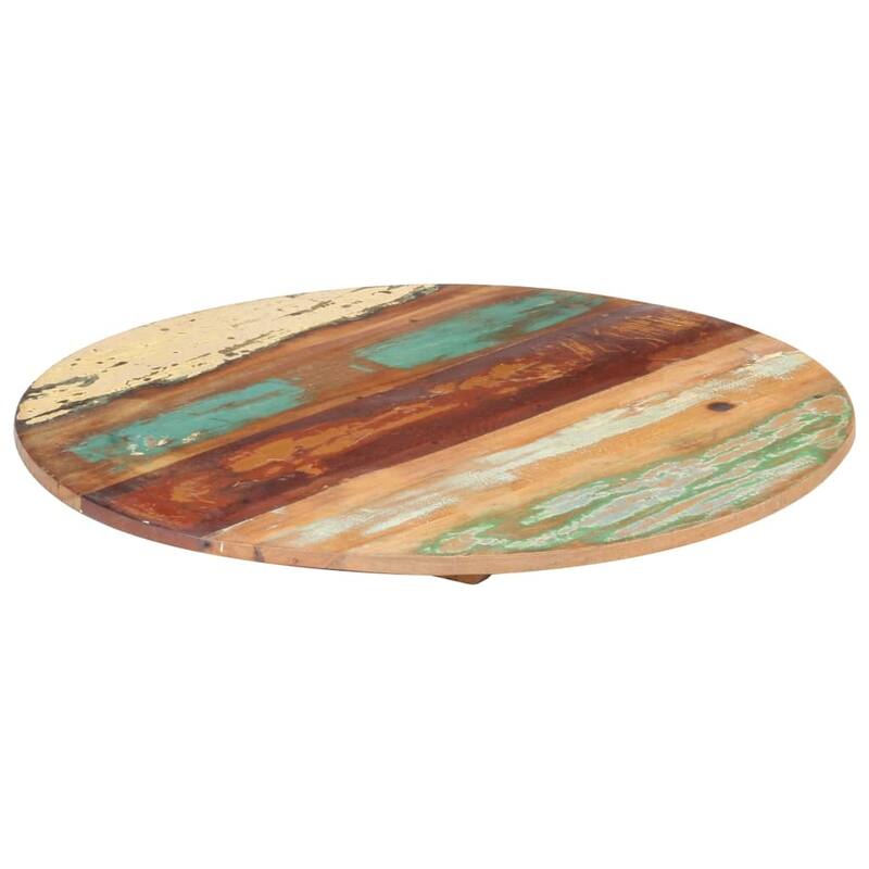 vidaXL Round Table Top Coffee Dining Table Pad Cover Solid Reclaimed Wood
