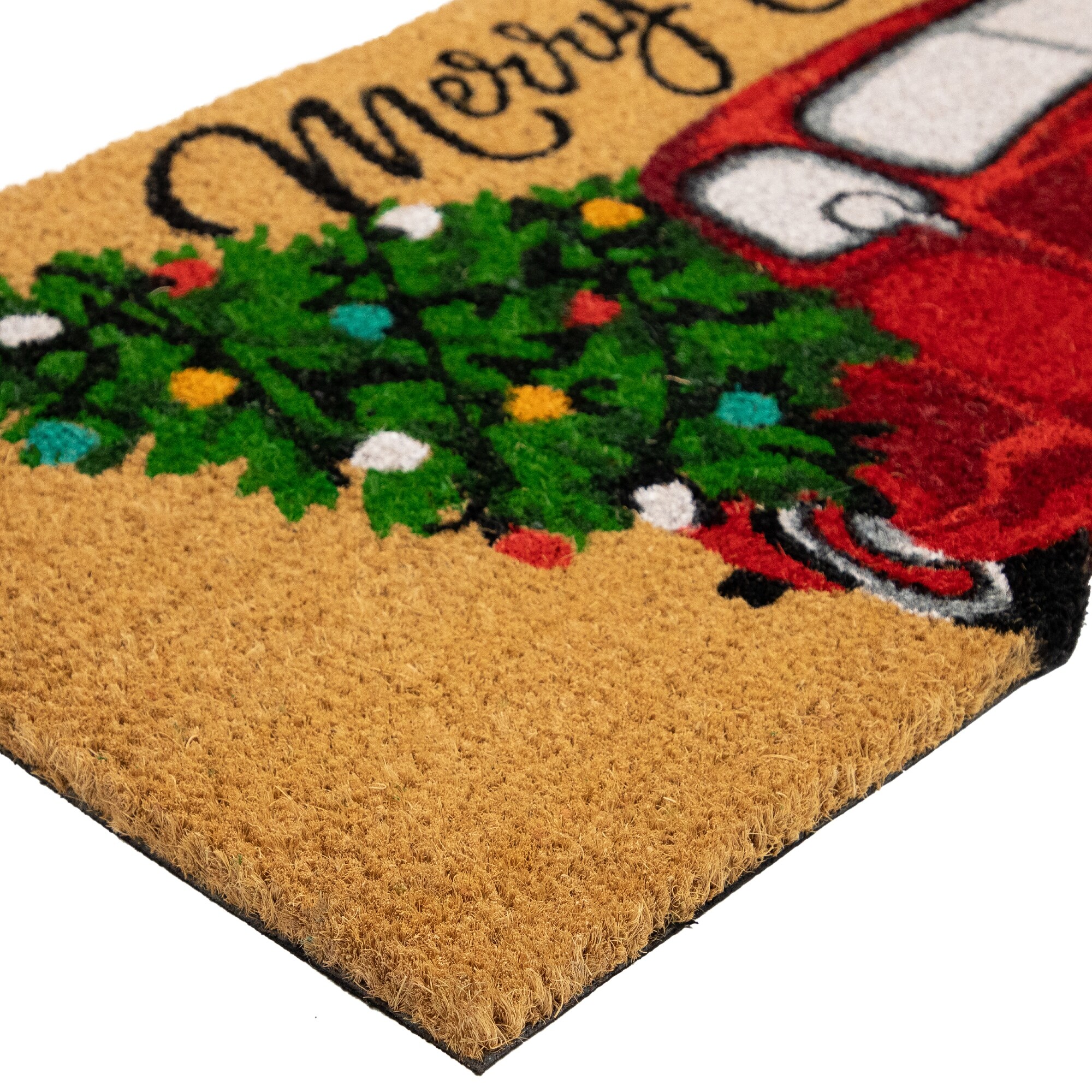 Cornell Big Red 18 x 30 Holiday Coir Doormat