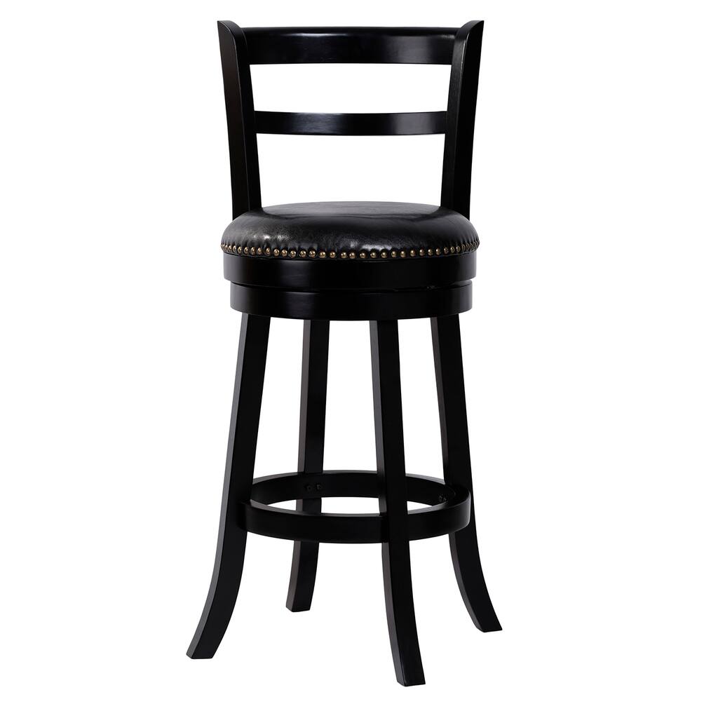 29 Inch Wood Bar Stools with Upholstered