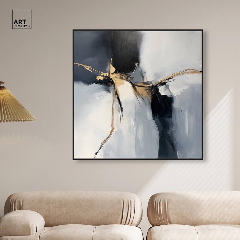 Golden Fissure II Canvas by Art Remedy