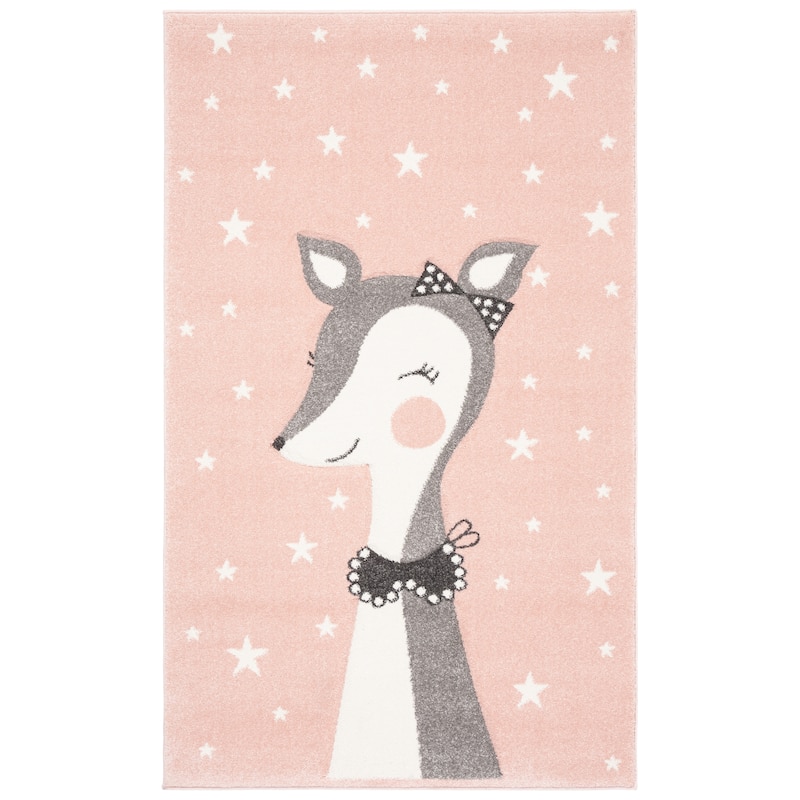SAFAVIEH Carousel Kids Blandina Doe Rug - 2' x 3' - Pink/Ivory