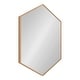 preview thumbnail 30 of 90, Kate and Laurel Rhodes Framed Mid-century Hexagonal Wall Mirror 22x31 - Natural