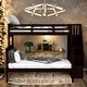 preview thumbnail 1 of 13, Stairway Design Twin-over-Full Bunk Bed with Storage and Guard Rail for Bedroom Espresso