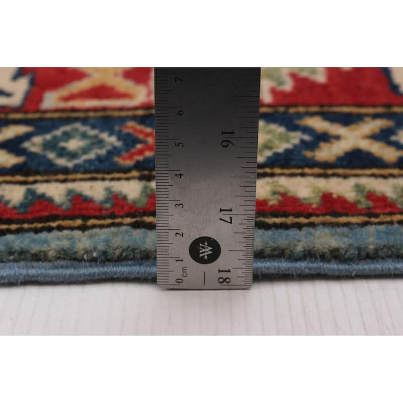 ECARPETGALLERY Hand-knotted Uzbek Ghazni Blue Wool Rug - 4'11 x 6'5