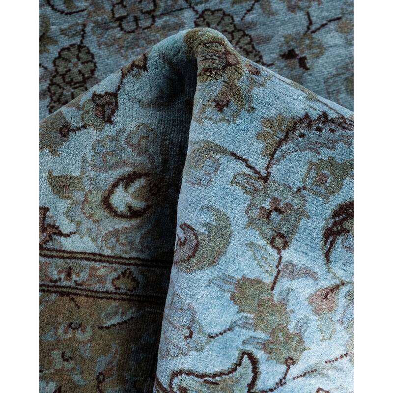Overdyed, One-of-a-Kind Hand-Knotted Area Rug - Gray - 3' 2" x 5' 2"