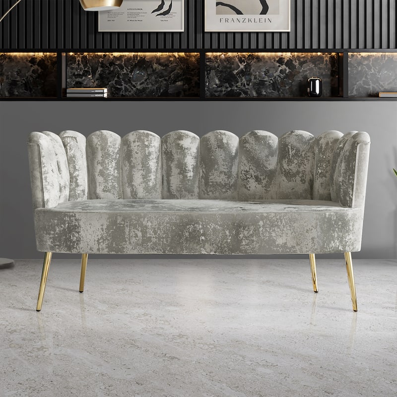 CraftPorch Luxurious Velvet Upholstered 3-piece Living Set