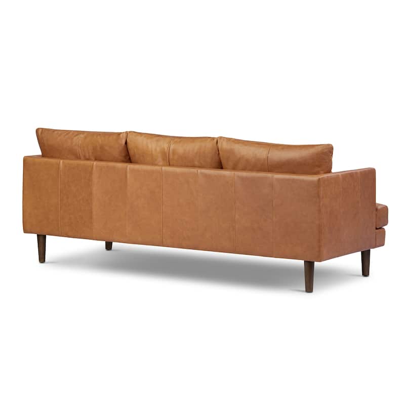 Poly & Bark Girona 88" Sofa - Full Grain Genuine Italian Leather