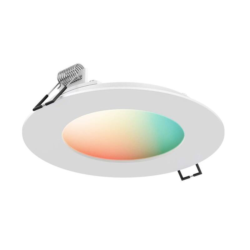 DALS Lighting Smart RGB and CCT Recessed Panel Light - 6 Inches