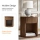 preview thumbnail 22 of 22, Bert Modern 22" Tall Round Solid Wood Full Assembly End Table WIth Storage By HUALALA HOME