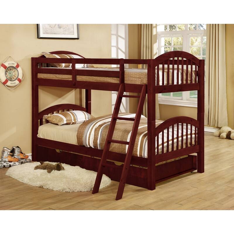 Glenmount Convertible Twin Arched Bunk Bed