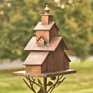 Church Design Iron Stake Birdhouse by Havenside Home